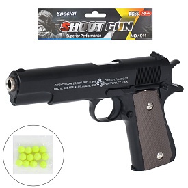 Пістолет 19-1B 22см, пластикові кулі, кул., 16-24,5-3см - 1 - smarttoys.com.ua