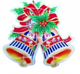 Наклейка новорічна 91591-PN "3D" 50х50см (500) (ПІОНЕR) - 1 - smarttoys.com.ua