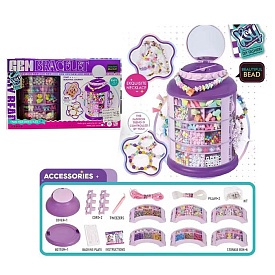 Набір для творчості KSY932A набір для плетіння прикрас, намистини,нитки,скринька,кор.,33-20,5-12,5см - 1 - smarttoys.com.ua