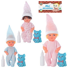 Лялька 747V тварина, пляшечка, 3 види, кул., 11,5-24-4 см - 1 - smarttoys.com.ua