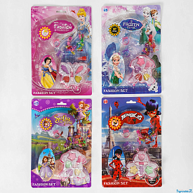 Косметика ZH 003-1-8-11 (576/2) 4 види, каблучки, резинки, на листі - 1 - smarttoys.com.ua