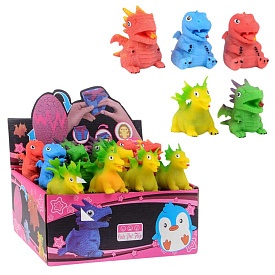 Игра антистресс C 51126 (24) 12 ШТУК В БЛОКЕ, “Динозавр-сюрприз” [Коробка] - 1 - smarttoys.com.ua