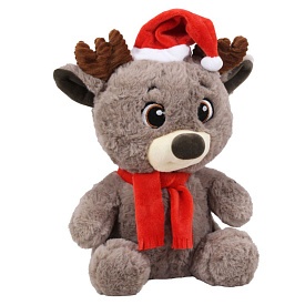 Олень новорічний арт.00582-3 (24x19x14) - 1 - smarttoys.com.ua