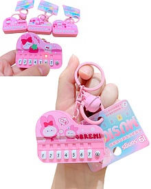 Брелок FG250526072A 2 в 1, міні іграшка, піаніно, дзвіночок, 4 види, муз., світло,бат.(таб.),кул. - 1 - smarttoys.com.ua