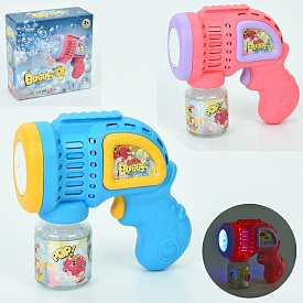 Мильні бульбашки RS-924A пістолет, запаска, 2 кольори, світло, кор., 16-16-6,5 см. - 1 - smarttoys.com.ua