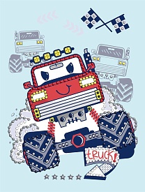 Набір з алмазною мозаїкою (вибірковою) "Червона машинка" 15x20см - 1 - smarttoys.com.ua