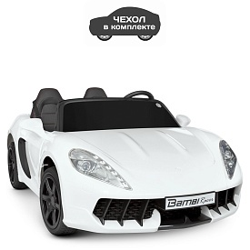 Машина M 4055AL-1 мотор 180W, 1 акум. 24V7AH, шкір. сидіння, USB, чохол, білий. - 1 - smarttoys.com.ua