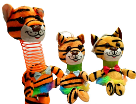 Брелок м'який "Тигр" на присосці 15cm * 8cm * 6cm  - 1 - smarttoys.com.ua