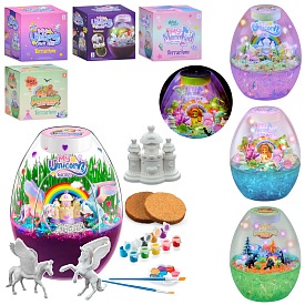 Нічник BK1847-9-1-8 Зроби сам,набір для творч.,реагує на хлопок,4види,світло,бат.,кор.,19-18,5-14,5с - 1 - smarttoys.com.ua