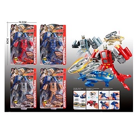 Трансформер HD109 робот+вертоліт, 4 кольори, лист, 16,5-26-5 см. - 1 - smarttoys.com.ua