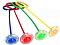 Іграшка скакалка №40155 скакалка на ногу 4 кол - 1 - smarttoys.com.ua
