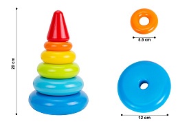 Іграшка "Пірамідка ТехноК", арт. 6863 - 1 - smarttoys.com.ua