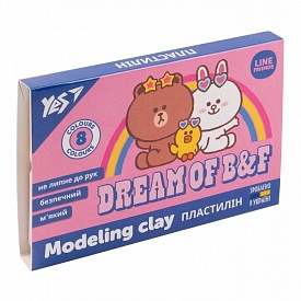 Пластилін YES, 8 кол., 160г "Line Friends" - 1 - smarttoys.com.ua