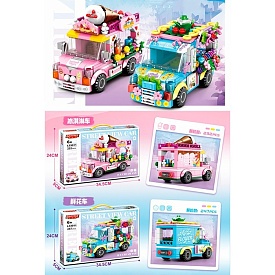 Конструктор L33011 міська серія, магазин на колесах, 2 види (морозиво 232 дет., квіти 247 дет.),кор. - 1 - smarttoys.com.ua