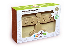 Пазл дерев"яний у рамці "Літачок" нефарбований - 1 - smarttoys.com.ua