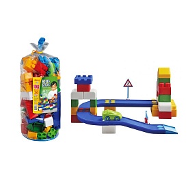 Конструктор дитячий "Юні-блок" (108 дет.) шитий кульок - 1 - smarttoys.com.ua