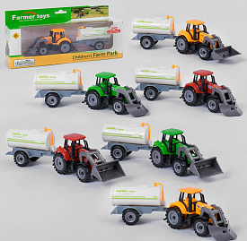 Трактор FC 17-7 (144/2) 3 кольори, інерція, в коробці, ВИДАЄТЬСЯ ТІЛЬКИ МІКС ВИДІВ - 1 - smarttoys.com.ua