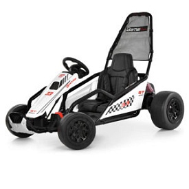 Електрокарт M 6374EL-1(24V) 24V7AH, 2*200W, MP3, USB, BLUETOOTH, TF, EVA, музика, білий - 1 - smarttoys.com.ua