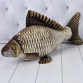 Сувенір карась срібний, Копиця арт.00287-7 (50x18x10) - 1 - smarttoys.com.ua