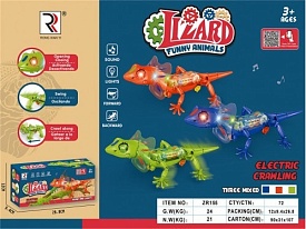 Іграшка №ZR155 Ящірка світло,муз."LIZARD" в уп.1шт (12*9,4*26,8)см 3кольор.(72) - 1 - smarttoys.com.ua