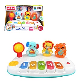 Піаніно 240801-NL дитяче, муз., світло, бат., кор., 28,5-15,5-16 см. - 1 - smarttoys.com.ua