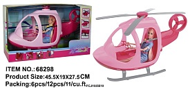 Лялька 68298 шарнірна, навушники, вертоліт, кор., 45-27,5-20 см. - 1 - smarttoys.com.ua