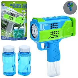 Мильні бульбашки P81548A пістолет/бластер, запаска 2 шт., 2 кольори, світло, бат., бліст.,20-30-6см. - 1 - smarttoys.com.ua