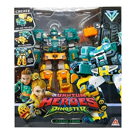 Ігровий набір з роботом-трансформером DINOSTER - СТЕГО ТРОН (2 машини, динозаври) - 1 - smarttoys.com.ua