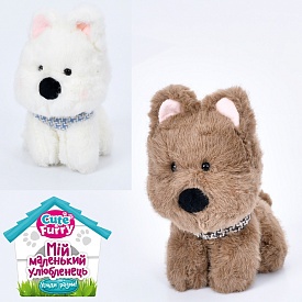 М'яка іграшка YG0179 собака, 2 кольори, кул., 25-12-17см. - 1 - smarttoys.com.ua