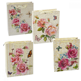 Пакет подарунковий 00073 M 26*32*10см, мікс  (12/480) - 1 - smarttoys.com.ua