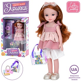 Лялька M 6077 I UA Яринка, 5 пісень, сумка, аксесуари, муз. (укр.), бат. (табл.), кор., 22-35-10,5см - 1 - smarttoys.com.ua