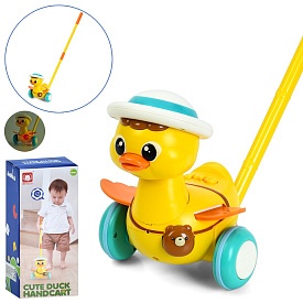 Каталка 845 на палці 50см, каченя 17см, муз.,, світло, на бат.,, в кор., 12-27-10,5см - 1 - smarttoys.com.ua