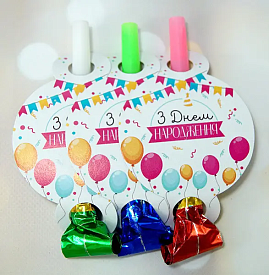 Святковий язичок-гудок "Прапорці ЗДН" (6 шт/уп) - 1 - smarttoys.com.ua