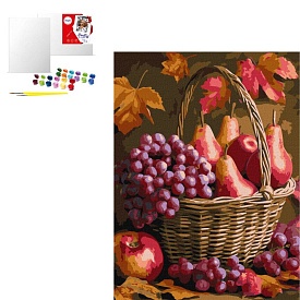 Набір для розпису по номерах "Осінні фрукти" 30x40см - 1 - smarttoys.com.ua