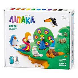 Меганабір пластиліну, що самостійно твердіє, ЛІПАКА – ПТАХИ - 1 - smarttoys.com.ua