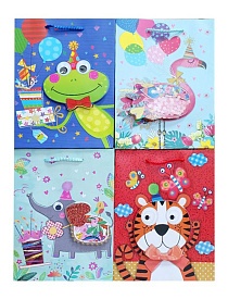 Пакет 26*32*10см паперовий "Святкуємо разом", 12 шт в пак. - 1 - smarttoys.com.ua