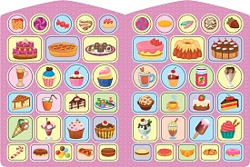 Книга Цікавинки з наліпками. Крамничка солодощів - 2 - smarttoys.com.ua