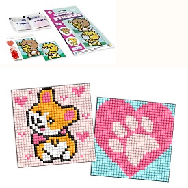 Набір з алмазною мозаїкою на самоклеючій основі для дітей "Коргі" 9x9см - 1 - smarttoys.com.ua