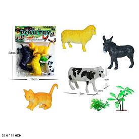 Тварини арт. 303-253 (144шт/2) свійськи, 4 шт. пакет 19*23см - 1 - smarttoys.com.ua