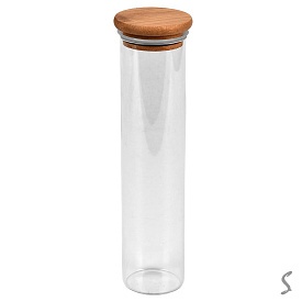 Банка з бамбуковою кришкою 240мл 4.7*18см R101224-18 - 1 - smarttoys.com.ua