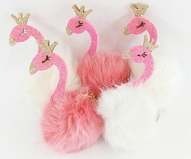 Брелок Фламінго на помпоні - 1 - smarttoys.com.ua