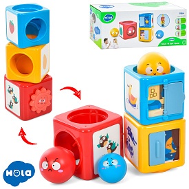 Сортер E7991 вивчення кольорів, фруктів, тварин, кор., 25-10-10,5 см. - 1 - smarttoys.com.ua