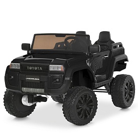 Джип M 6296EBLR-2(24V) 2,4G радіок,4мотори45W,1акум24V7AH,EVA,MP3,USB,TF,BT,шкіра,муз.,світло,чорний - 1 - smarttoys.com.ua