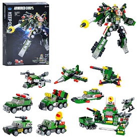 Конструктор BB057 робот, військова база, транспорт, 721 дет., кор., 42-27-6,5 см. - 1 - smarttoys.com.ua
