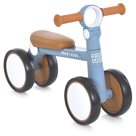 Біговел дитячий PROFI KIDS 7 д.MBB 1020-2 4 колеса EVA, алюм. рама, складається, сіро-голубий. - 1 - smarttoys.com.ua