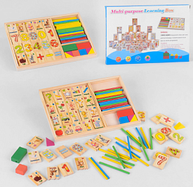 Дерев'яна гра С 39311 "Математика", рахункові палички, в коробці - 1 - smarttoys.com.ua