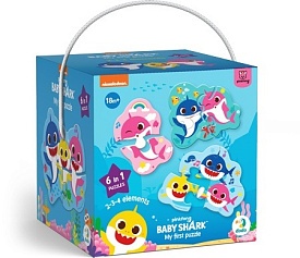 Пазл 2-3-4 елементи Baby Shark - 1 - smarttoys.com.ua