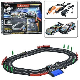 Трек A51-6A 240см., дист.кер .(на шнурі, 2 пульти), 1:43, машина 2шт.,бат./від мережі,кор.,46-38-7см - 1 - smarttoys.com.ua
