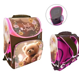 Ранець-короб ортопедичний, Ведмедик 34*26*15см, Space, Д - 1 - smarttoys.com.ua