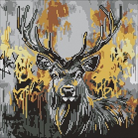 Набір з алмазною мозаїкою "Золотий олень" 40х40см - 1 - smarttoys.com.ua